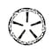 Grid Wheels Fits GD04 Series 20 x 10 Size Rims Black Plastic Set Of 5 Equips One Wheel With Screws 4A20100BIN - alternate 1